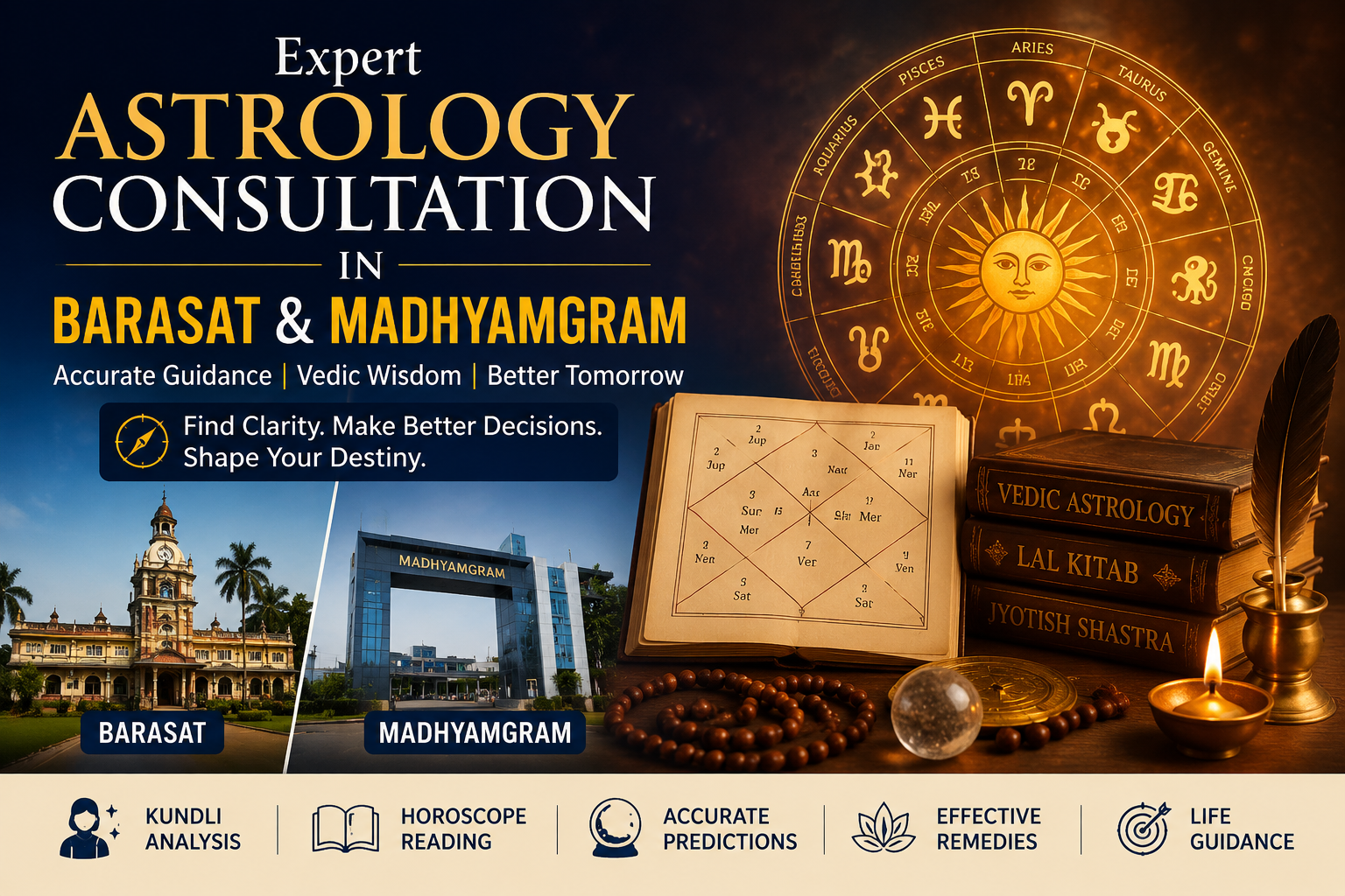 Astrology Consultation in Barasat & Madhyamgram – Expert Guidance for Life Decisions